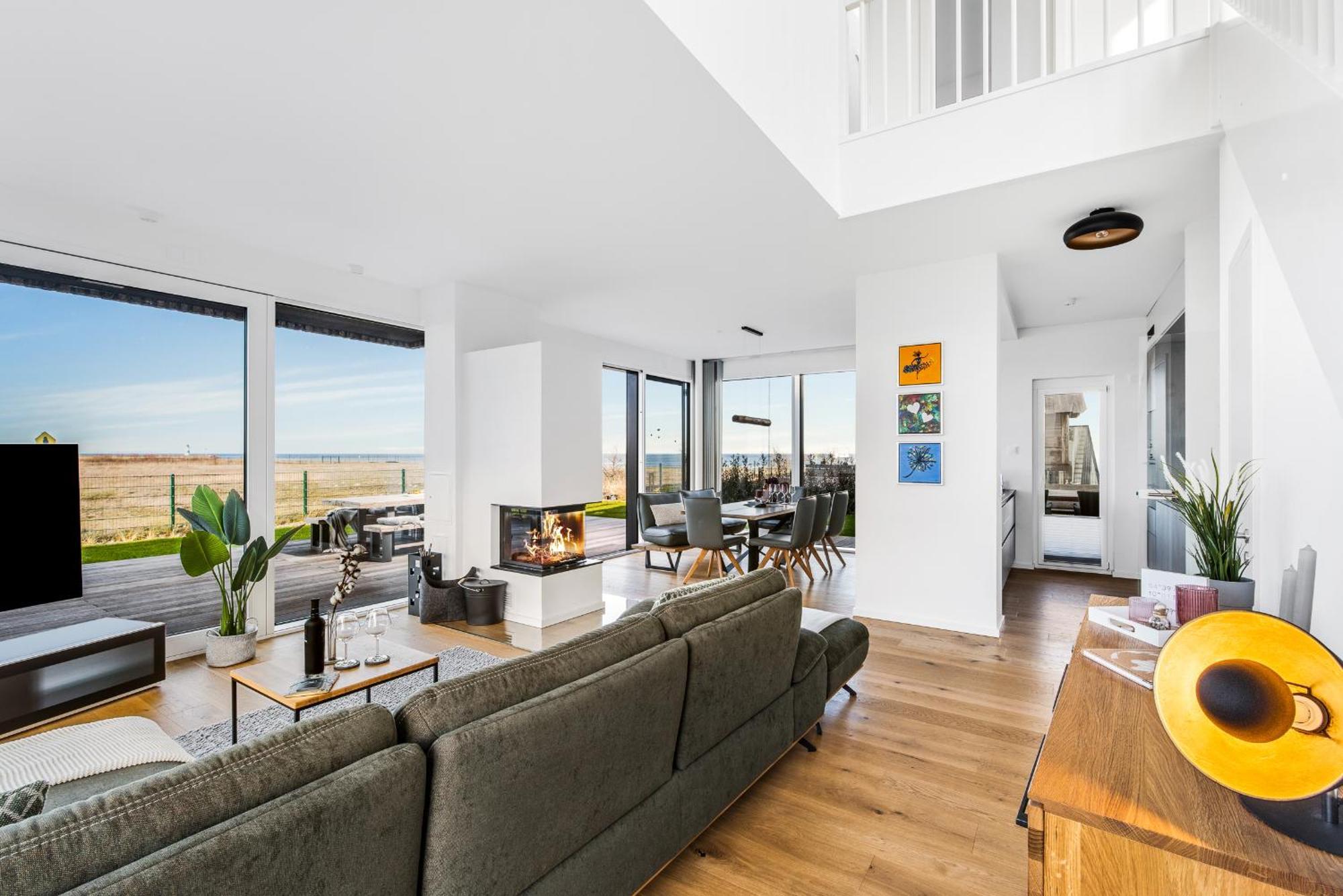 Neu Villa King Erste Lage, Dachterrasse, Meerblick, Carport, Kamin, Sauna, Terrasse, Aussenrolllaeden Olpenitz Exterior foto