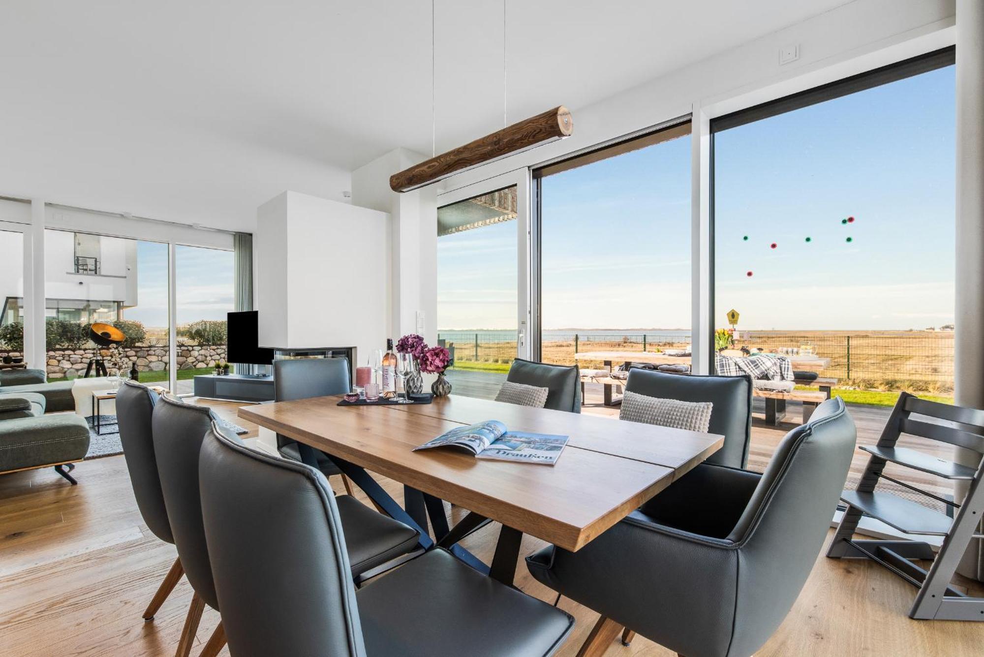Neu Villa King Erste Lage, Dachterrasse, Meerblick, Carport, Kamin, Sauna, Terrasse, Aussenrolllaeden Olpenitz Exterior foto