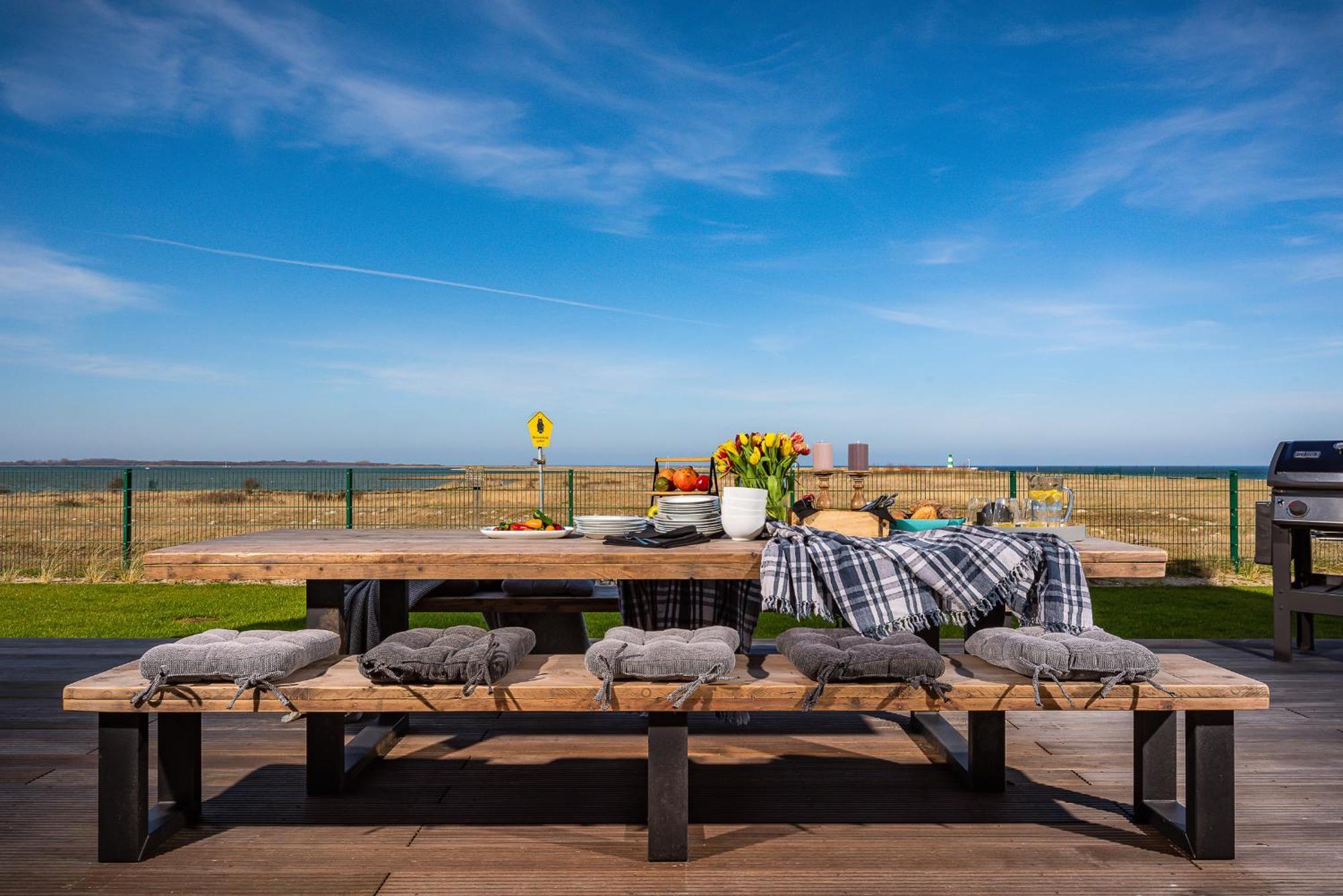 Neu Villa King Erste Lage, Dachterrasse, Meerblick, Carport, Kamin, Sauna, Terrasse, Aussenrolllaeden Olpenitz Exterior foto